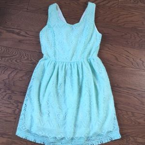 Nymphe above knee light mint green dress